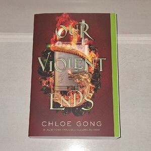 Amazon Our Violent Ends Book - Red and Green Cover